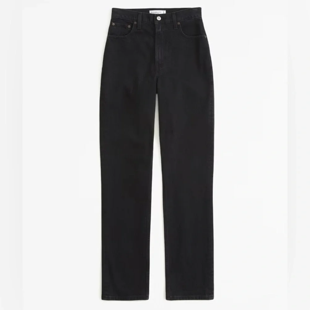 Abercrombie & Fitch 90s Relaxed Mom Jeans Black High Rise Vintage Inspired